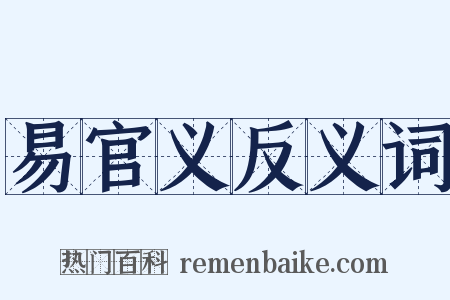 易官义反义词是什么意思的图片